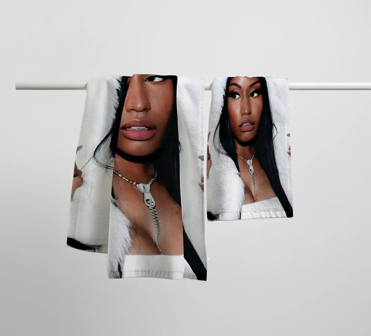 Nicki Minaj asciugamano da bagno da Low poly art