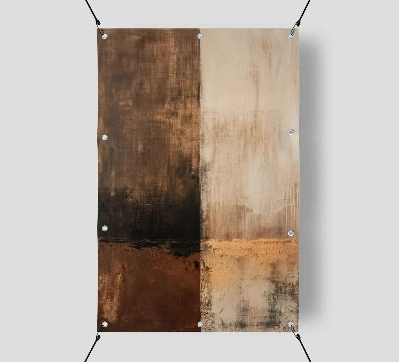Astratto nei colori del marrone telo in pvc da Imagine