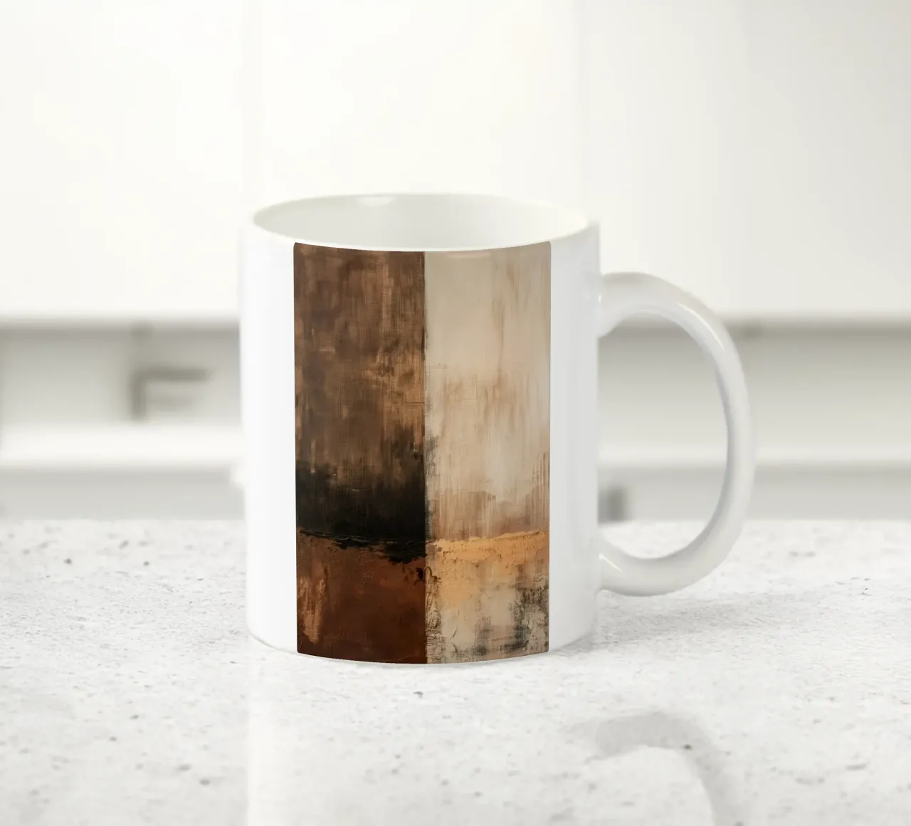 Astratto nei colori del marrone tazza in ceramica da Imagine