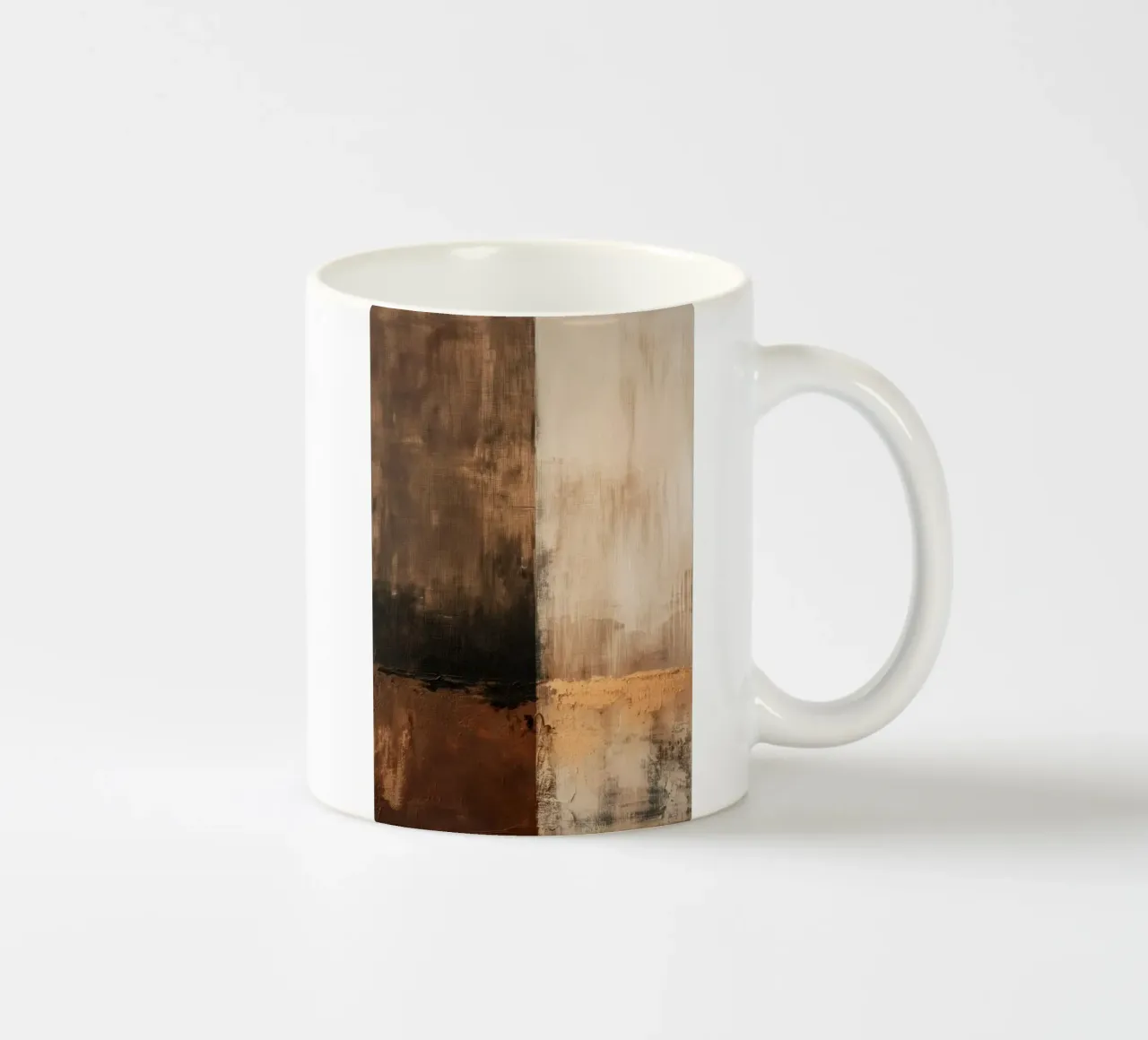 Astratto nei colori del marrone tazza in ceramica da Imagine