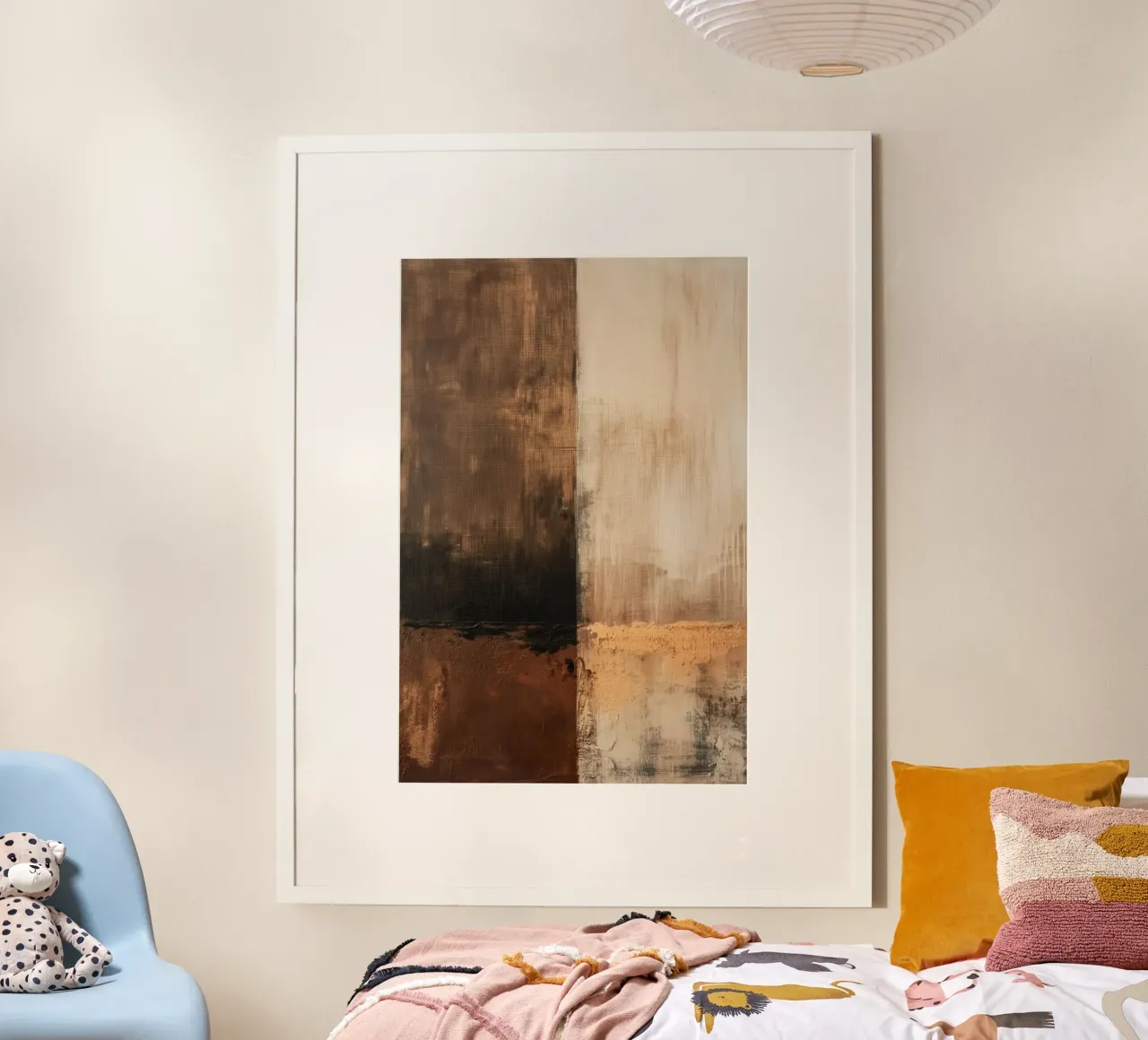 Abstract in brown colours hahnemühle by Imagine