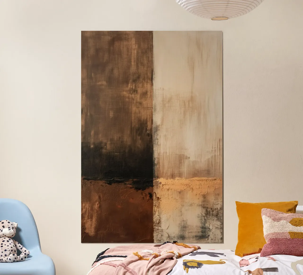Abstract in brown colours hahnemühle by Imagine