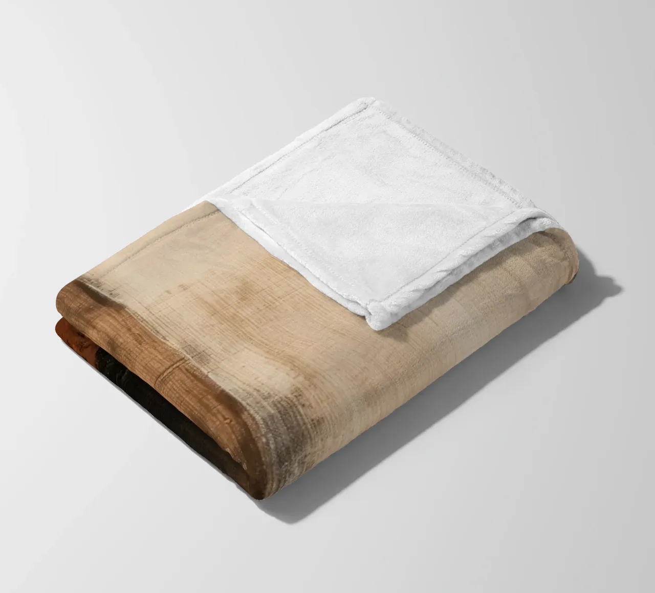 Abstract in brown colours fleece blanket by Imagine
