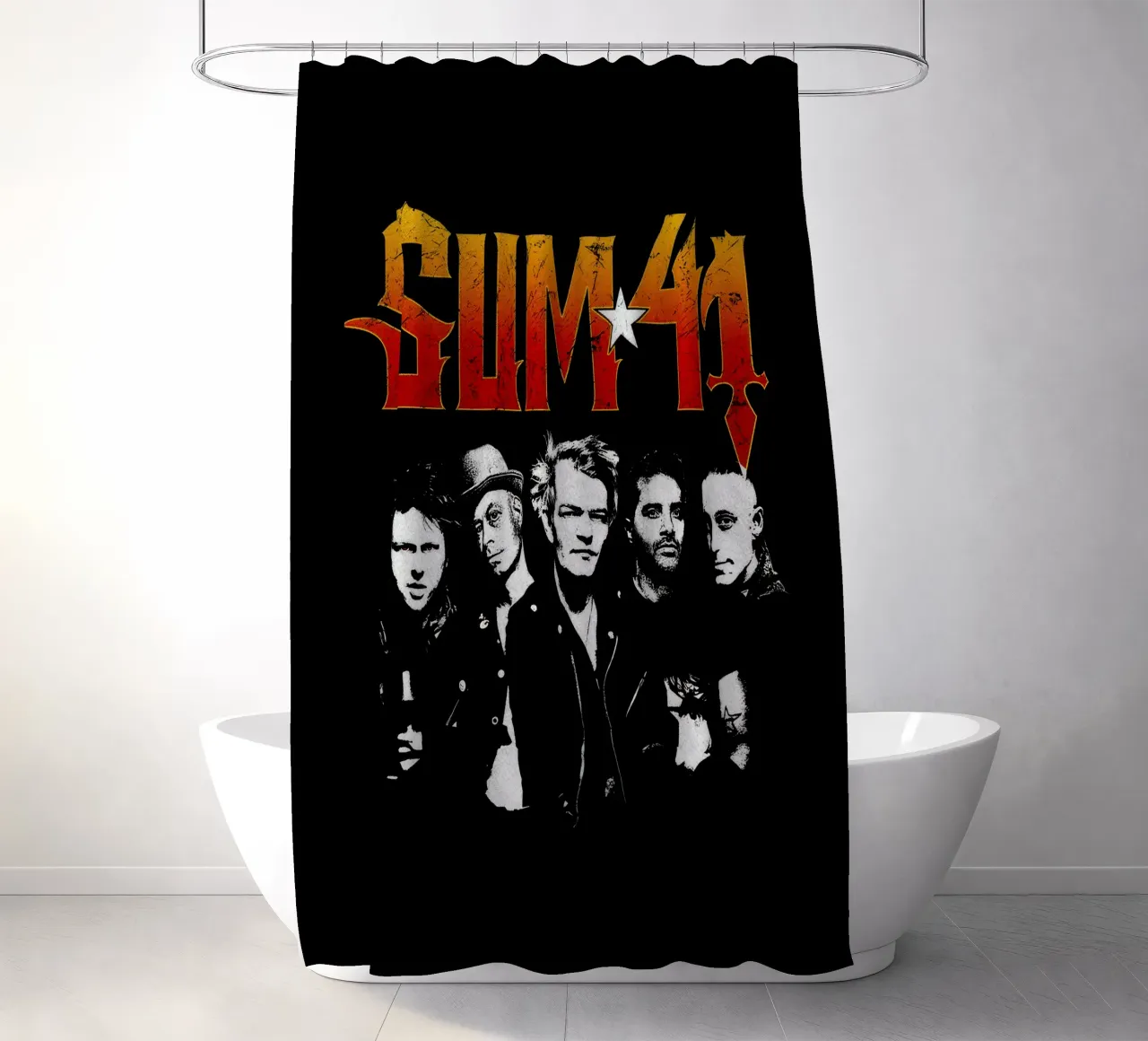 Sum 41 Order In Decline V2 Duschvorhang von lindacleveland