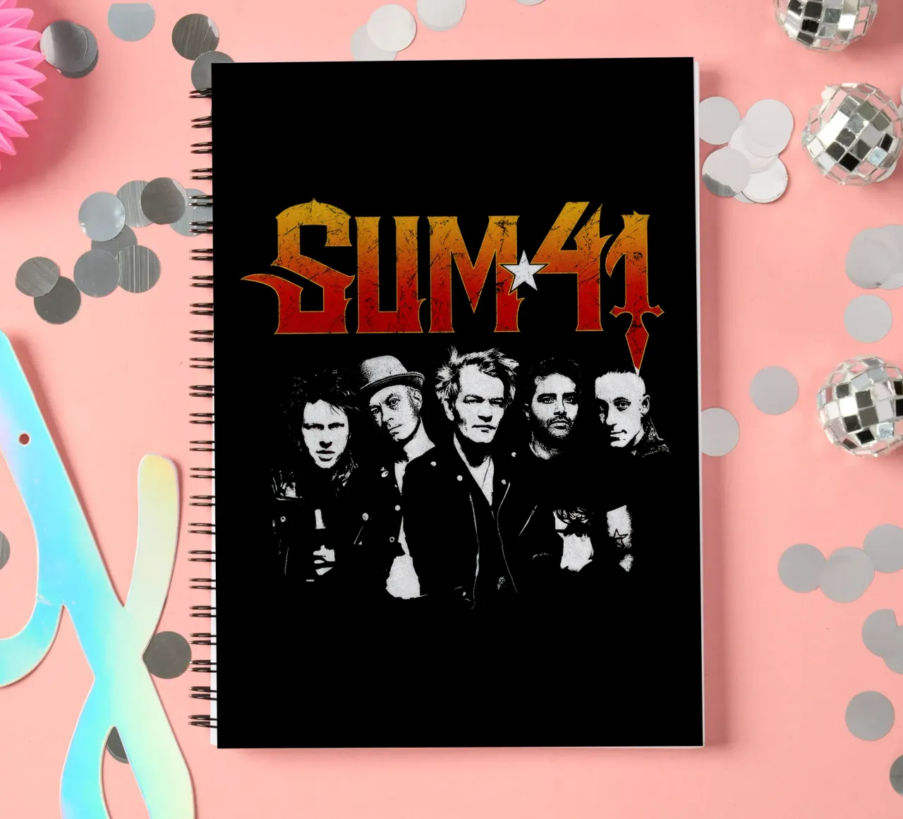 Sum 41 Order In Decline V2 spiral notebook by lindacleveland