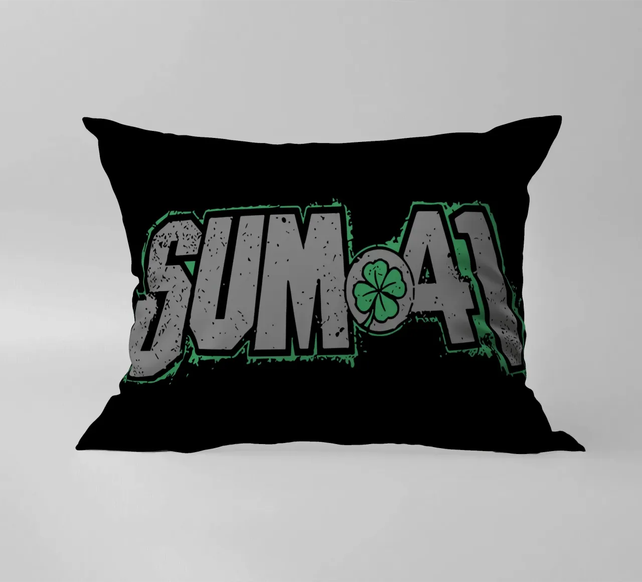 Sum 41 Shamrock cuscino da lindacleveland