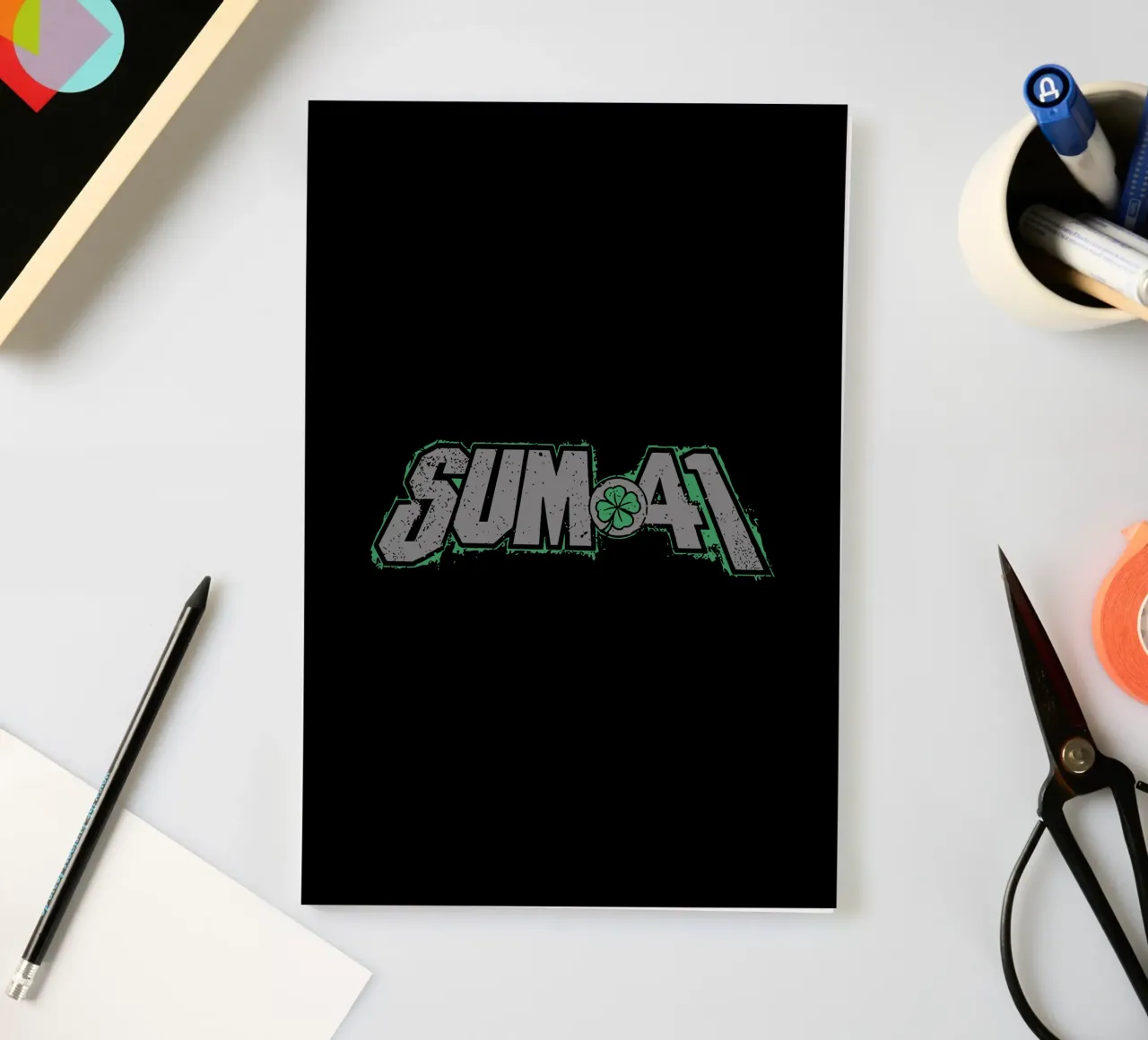 Sum 41 Shamrock notebook by lindacleveland