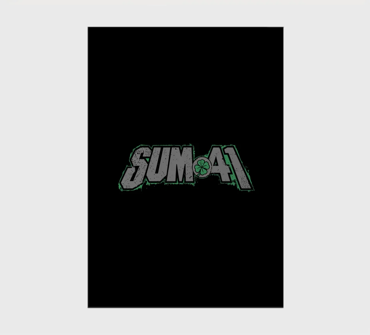 Sum 41 Shamrock notebook by lindacleveland