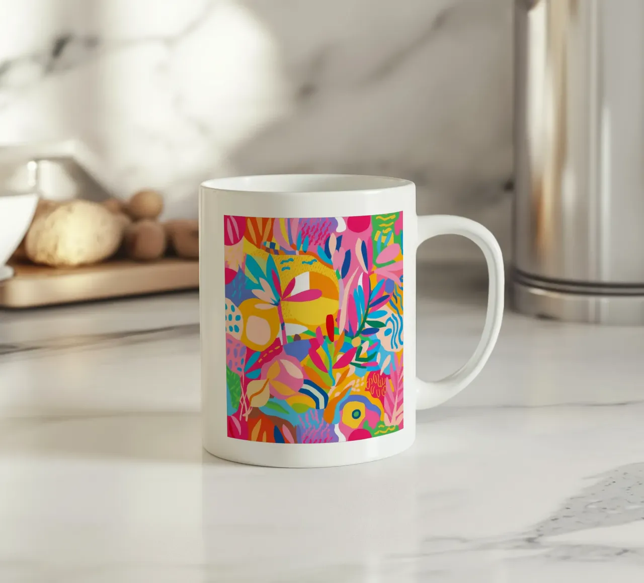 Fuochi d'artificio floreali in fiore tazza in ceramica da Zep Layers