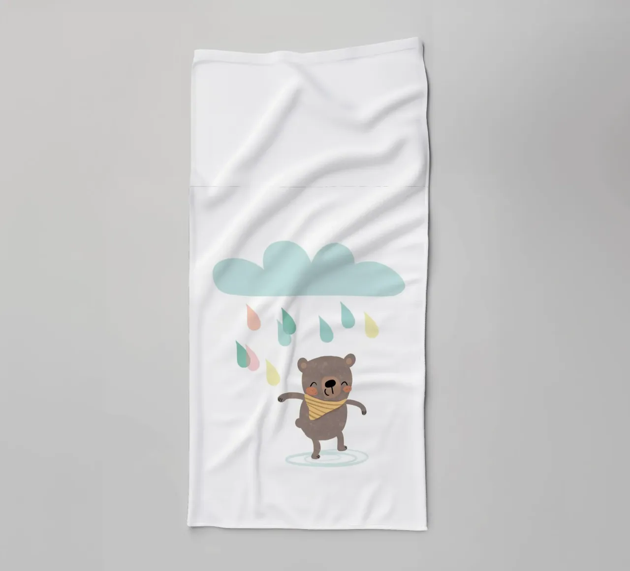 The joy of rain towel by Julia Reyelt