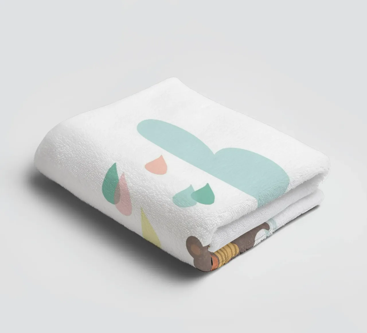 The joy of rain towel by Julia Reyelt