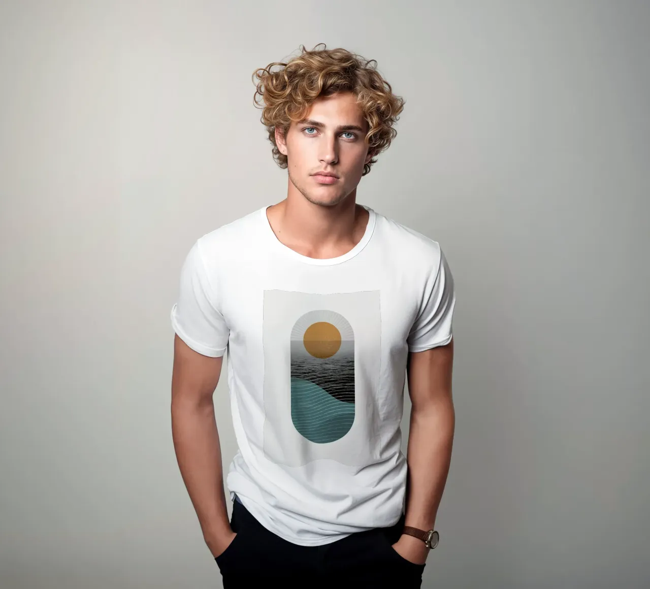 Texture Landscape 1 t-shirt da Chris Wharton