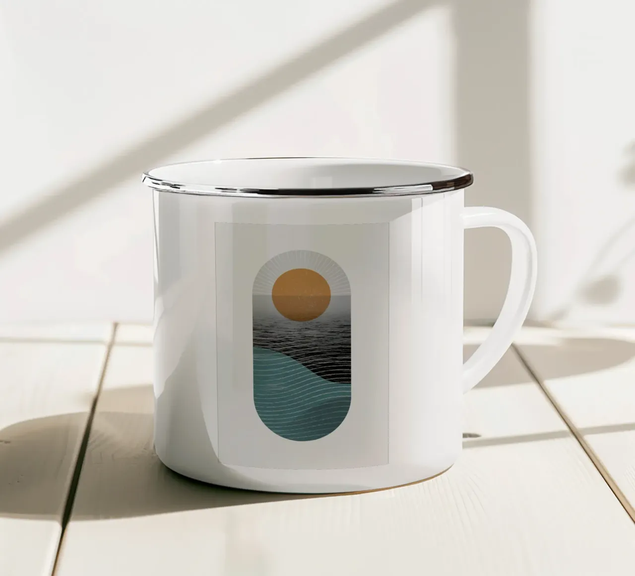 Texture Landscape 1 tazza in smalto da Chris Wharton