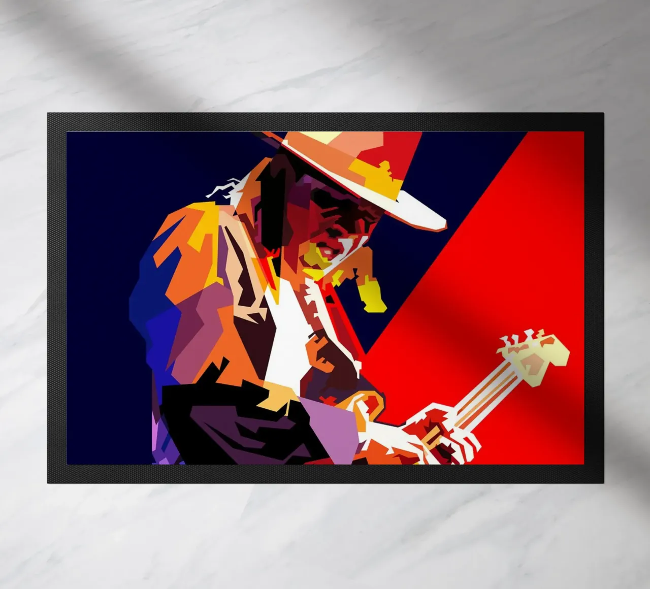 Stevie Ray Vaughan Chitarrista Musicista WPAP Trending Now zerbino da Artkreator