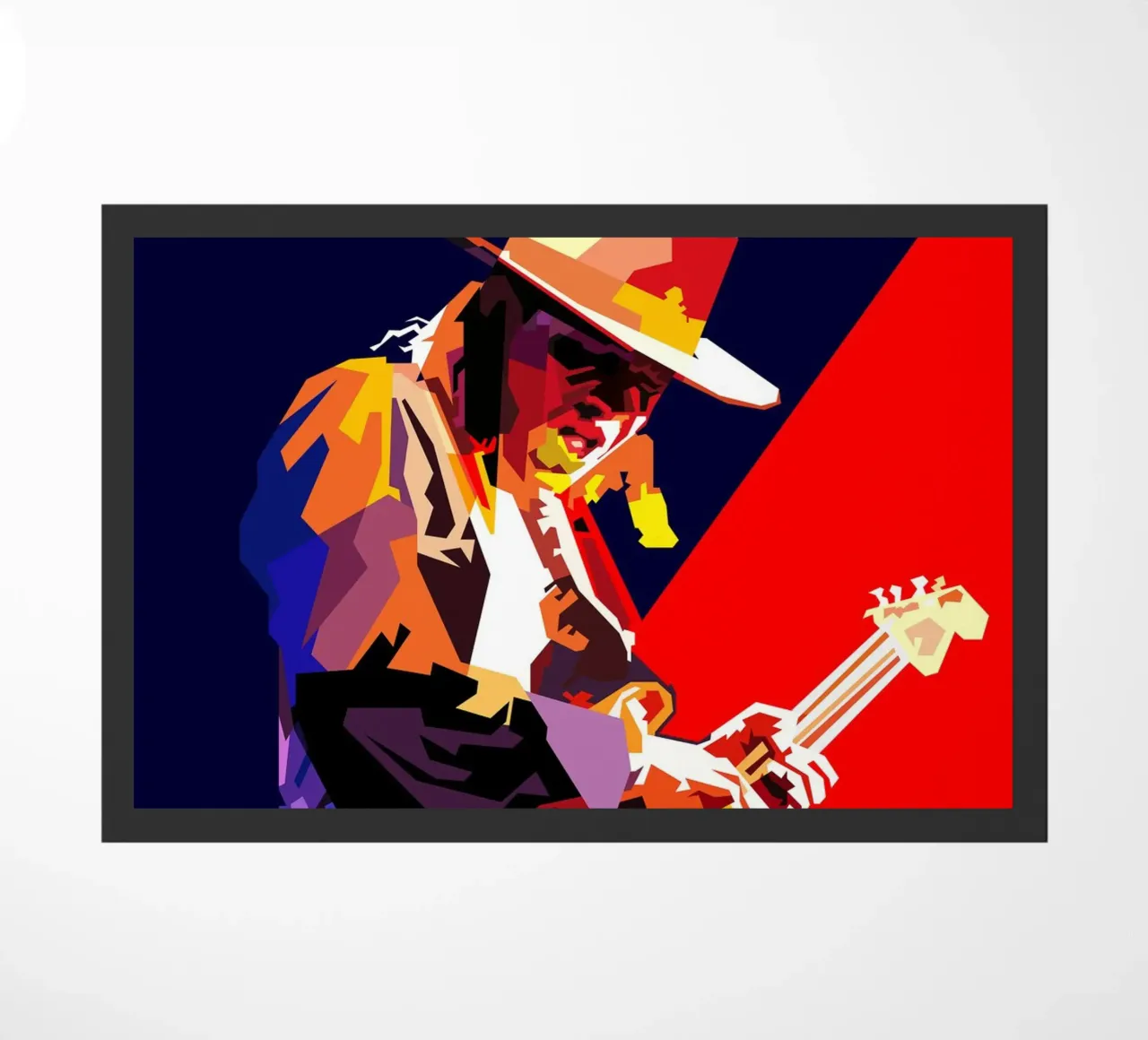 Stevie Ray Vaughan Chitarrista Musicista WPAP Trending Now zerbino da Artkreator