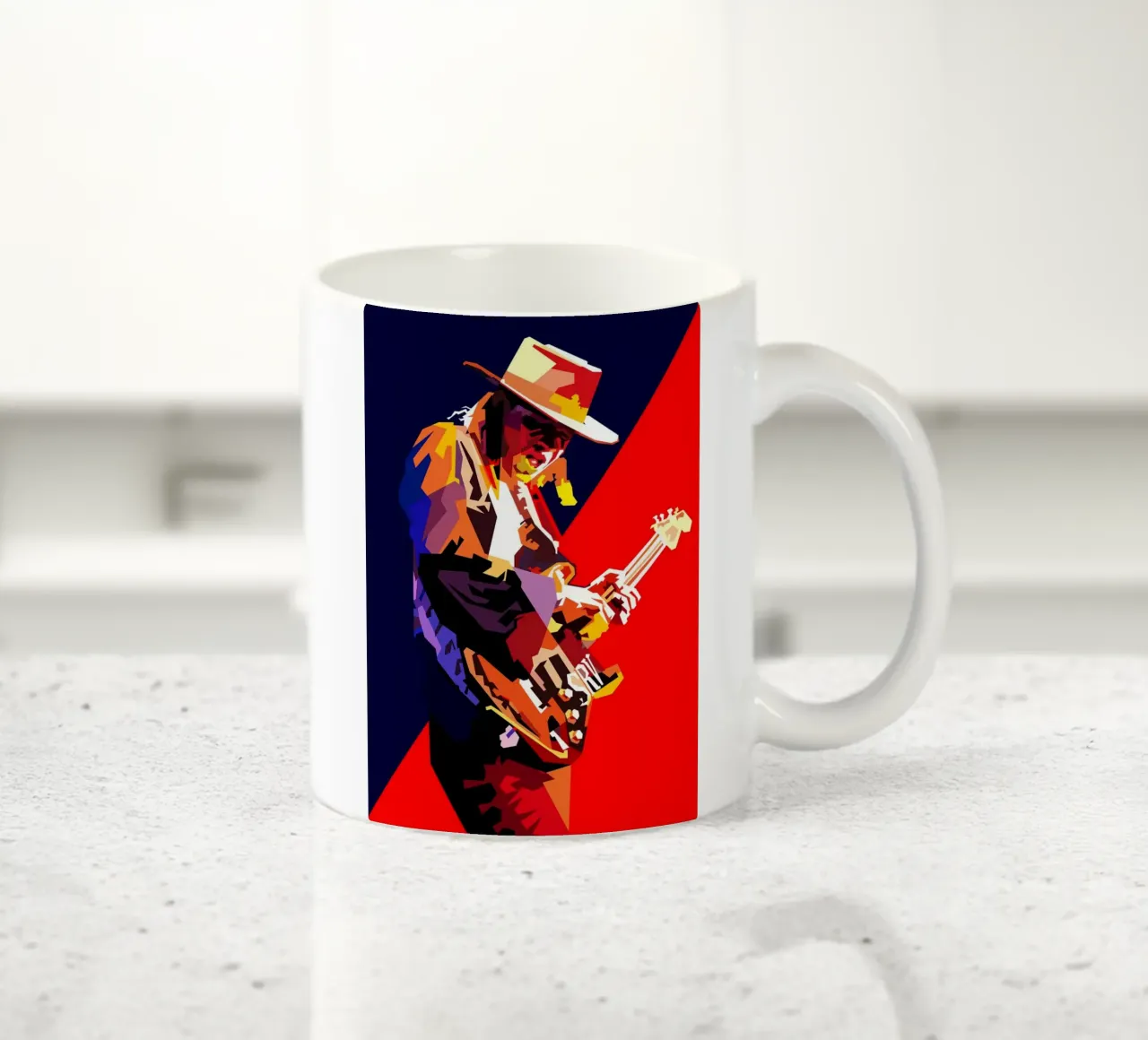 Stevie Ray Vaughan Chitarrista Musicista WPAP Trending Now tazza in ceramica da Artkreator