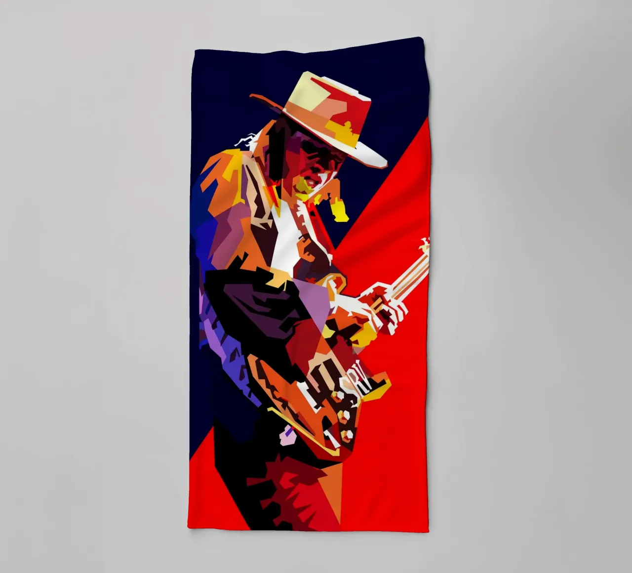 Stevie Ray Vaughan Chitarrista Musicista WPAP Trending Now asciugamano da bagno da Artkreator