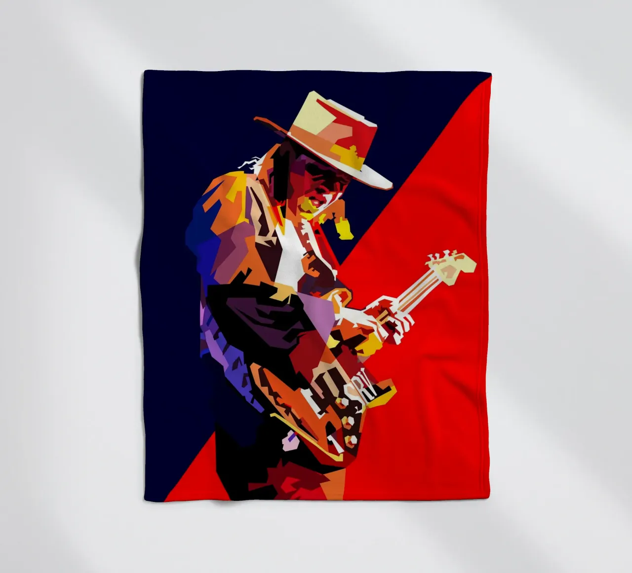 Stevie Ray Vaughan Chitarrista Musicista WPAP Trending Now coperta in pile da Artkreator