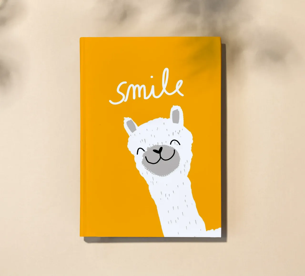 Smile, Alpaca notebook by Julia Reyelt