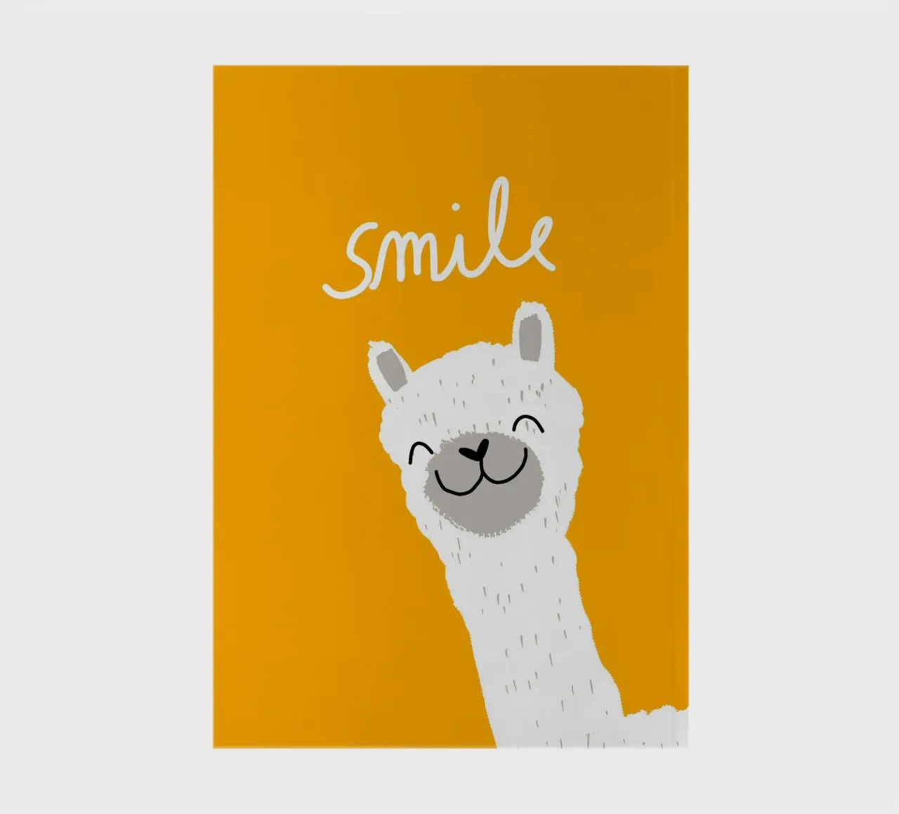 Smile, Alpaca notebook by Julia Reyelt