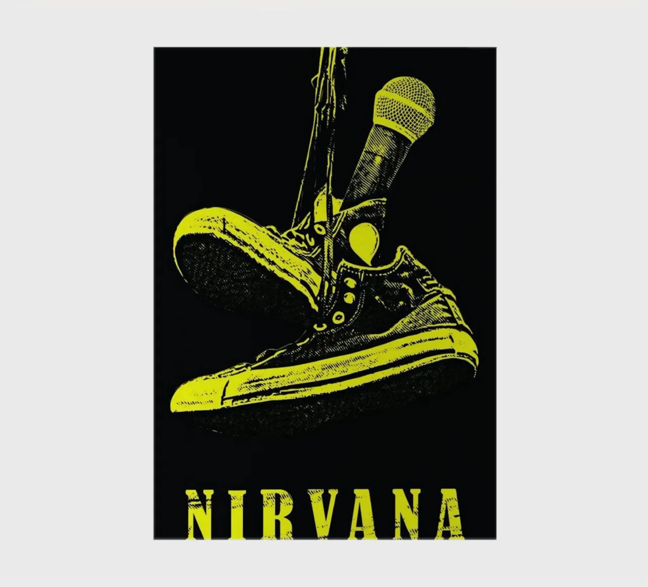 Grunge Vibes : Micros et baskets Nirvana carnet de notes de Has Fab