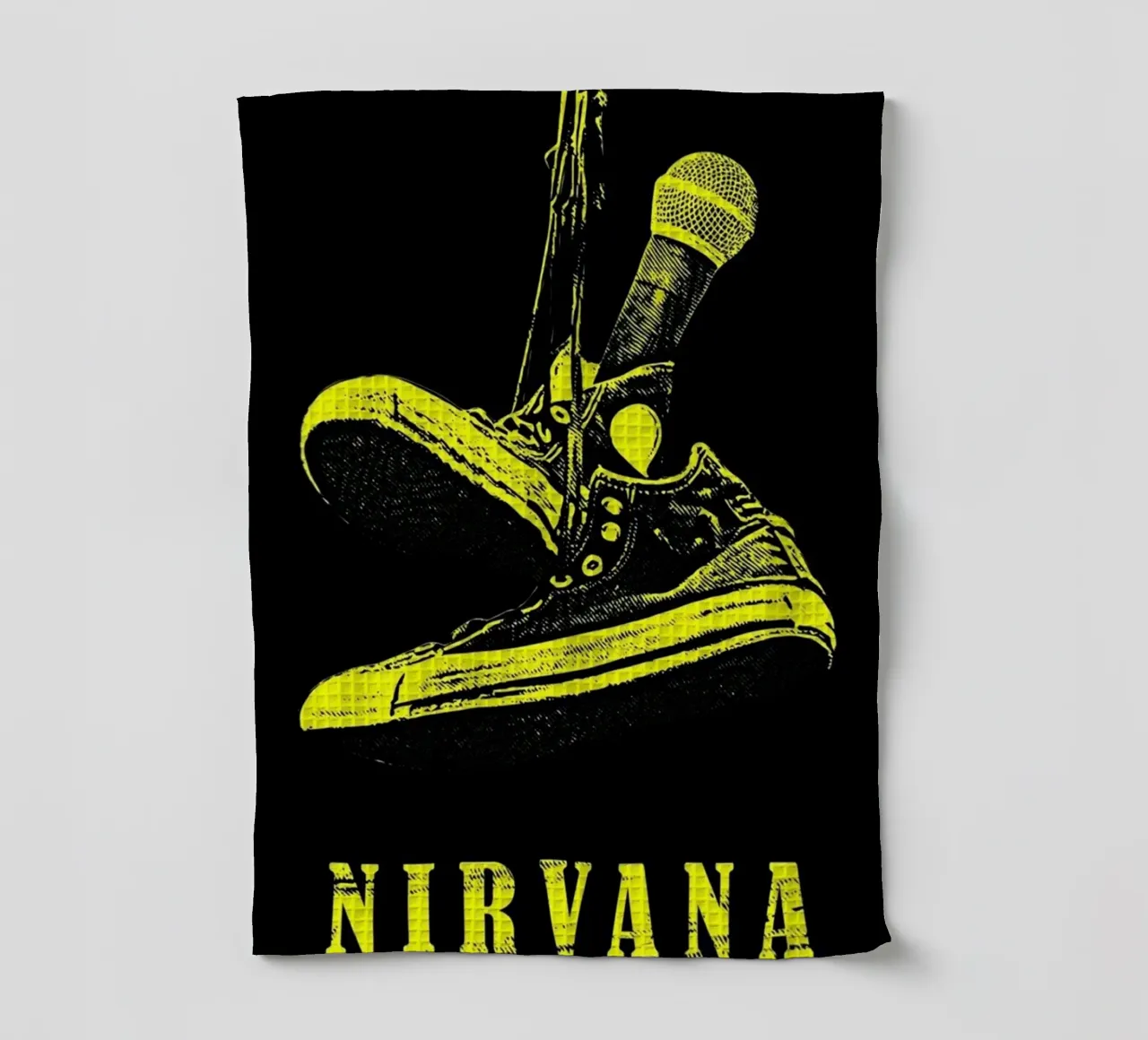 Grunge Vibes : Micros et baskets Nirvana torchon de Has Fab