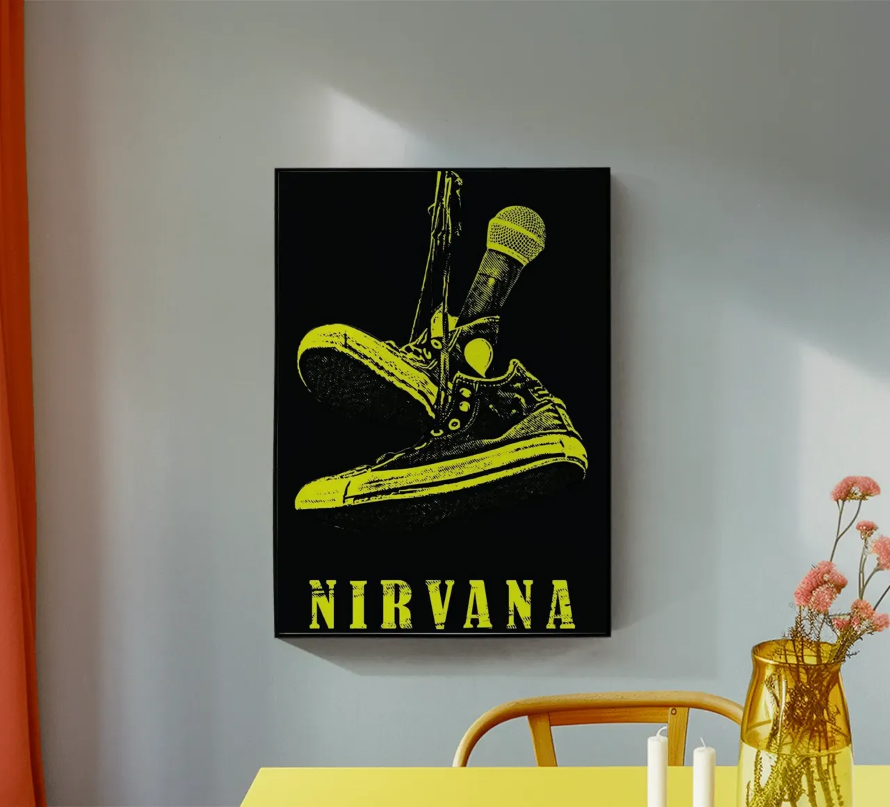 Grunge Vibes : Micros et baskets Nirvana plexiglas de Has Fab