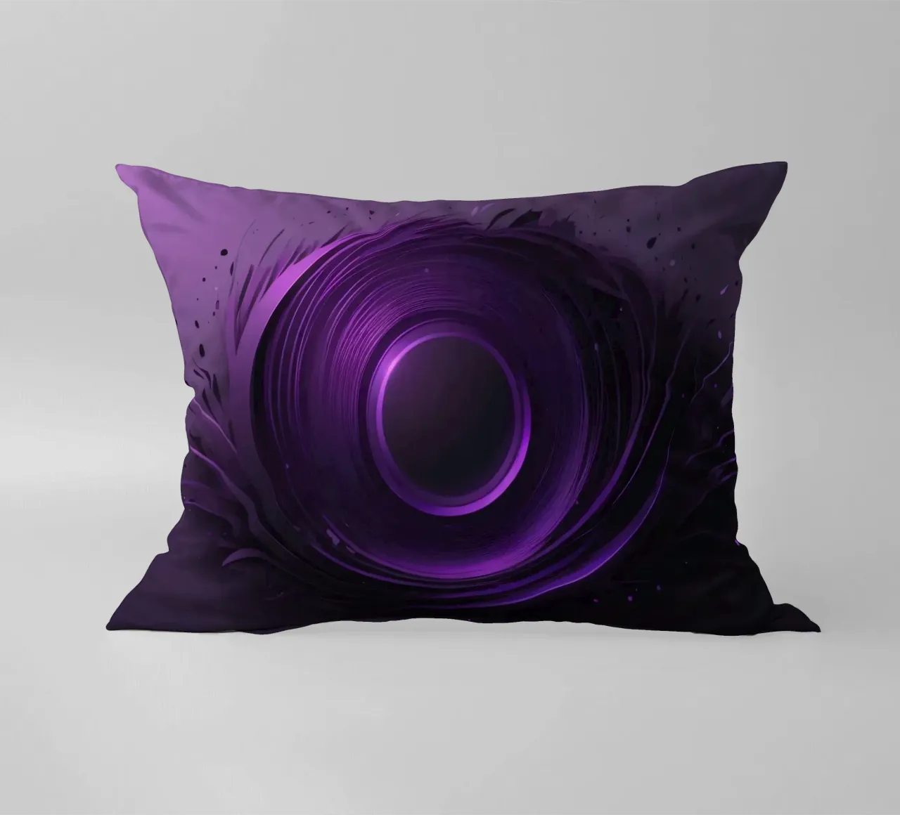Abstract purple wallpaper creating a smooth swirling art decorative cushion by DesignDoodle
