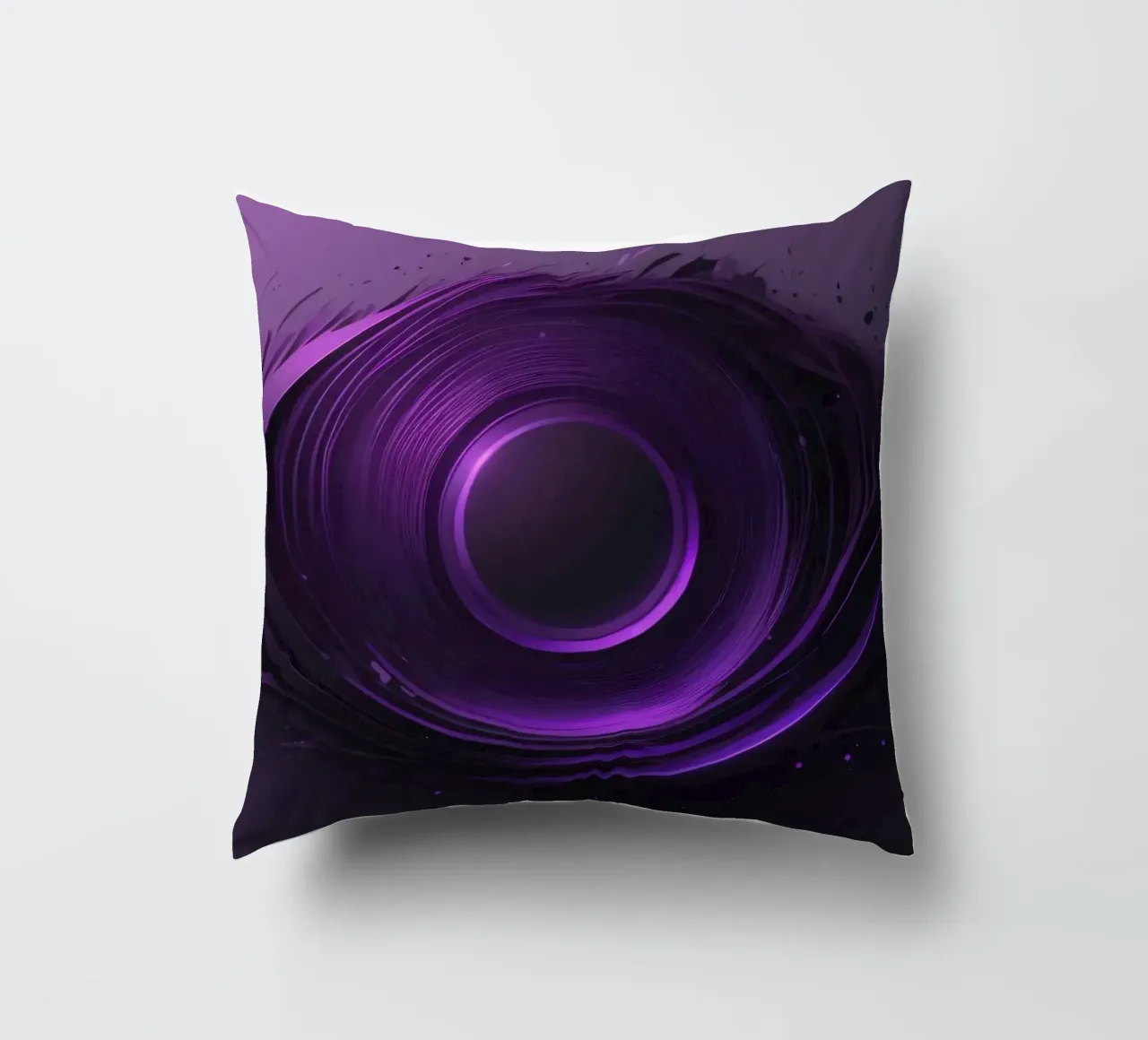 Abstract purple wallpaper creating a smooth swirling art decorative cushion by DesignDoodle