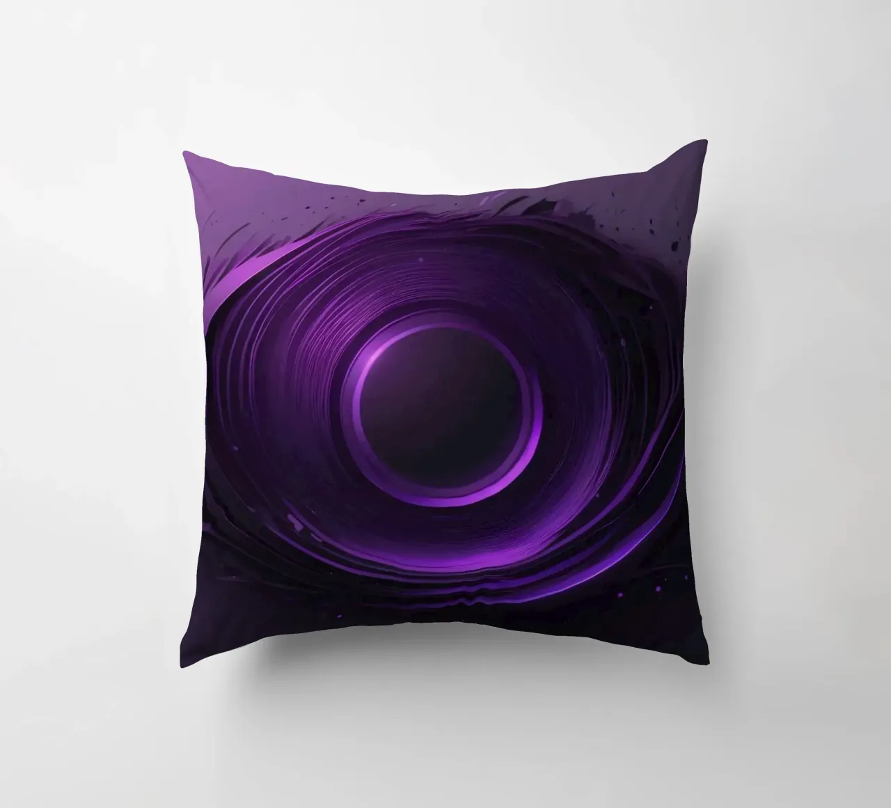 Abstract purple wallpaper creating a smooth swirling art decorative cushion by DesignDoodle