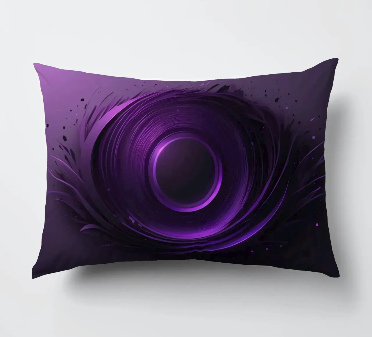 Abstract purple wallpaper creating a smooth swirling art decorative cushion by DesignDoodle