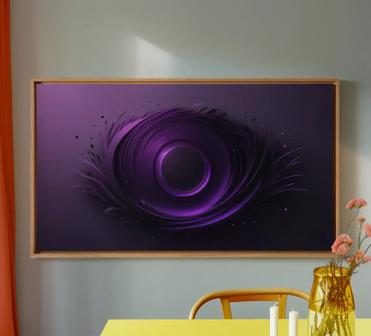 Abstract purple wallpaper creating a smooth swirling art canvas by DesignDoodle