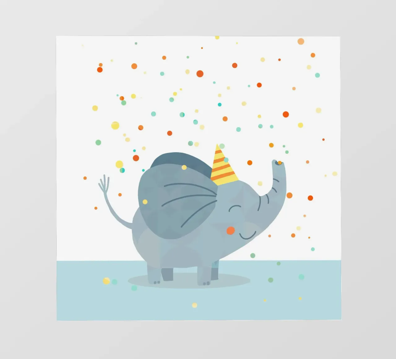 Konfetti Elefant carta da parati fotografica da Julia Reyelt
