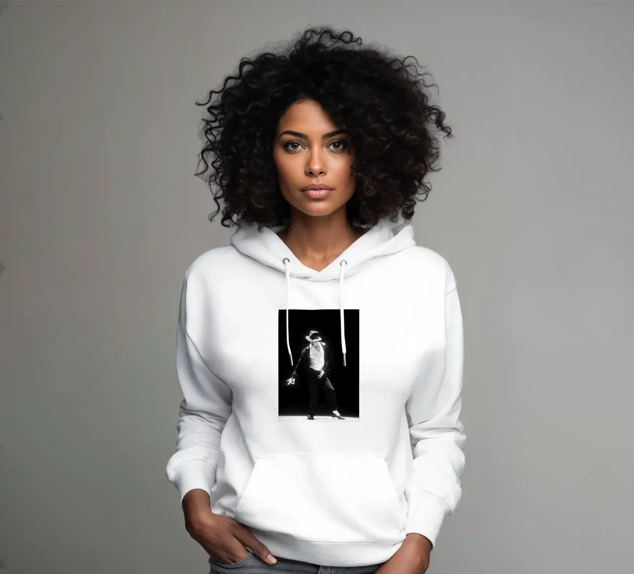 Ballo iconico Michael Jackson felpa con cappuccio da wernoka