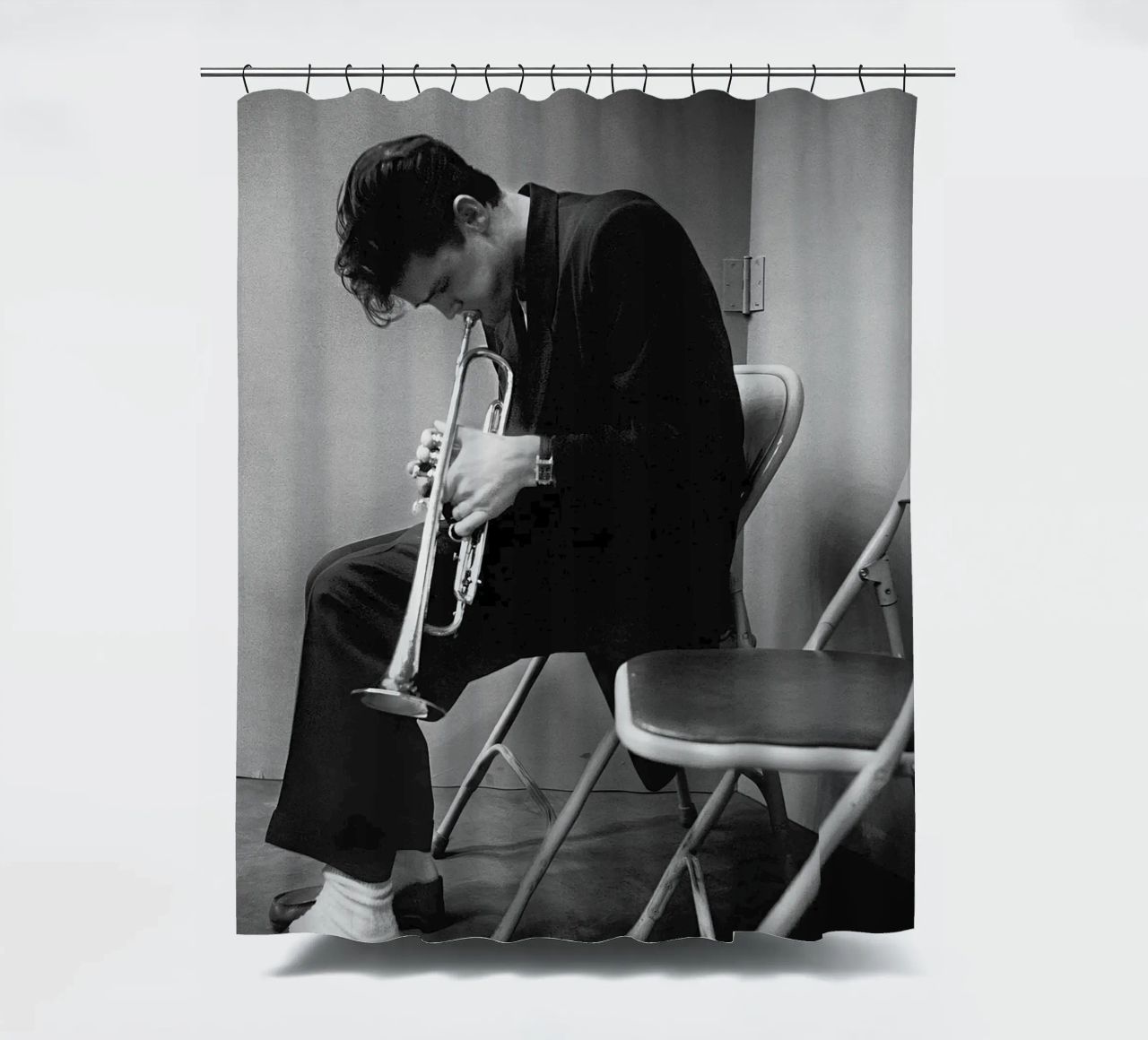der sänger chet baker songs Duschvorhang von callep