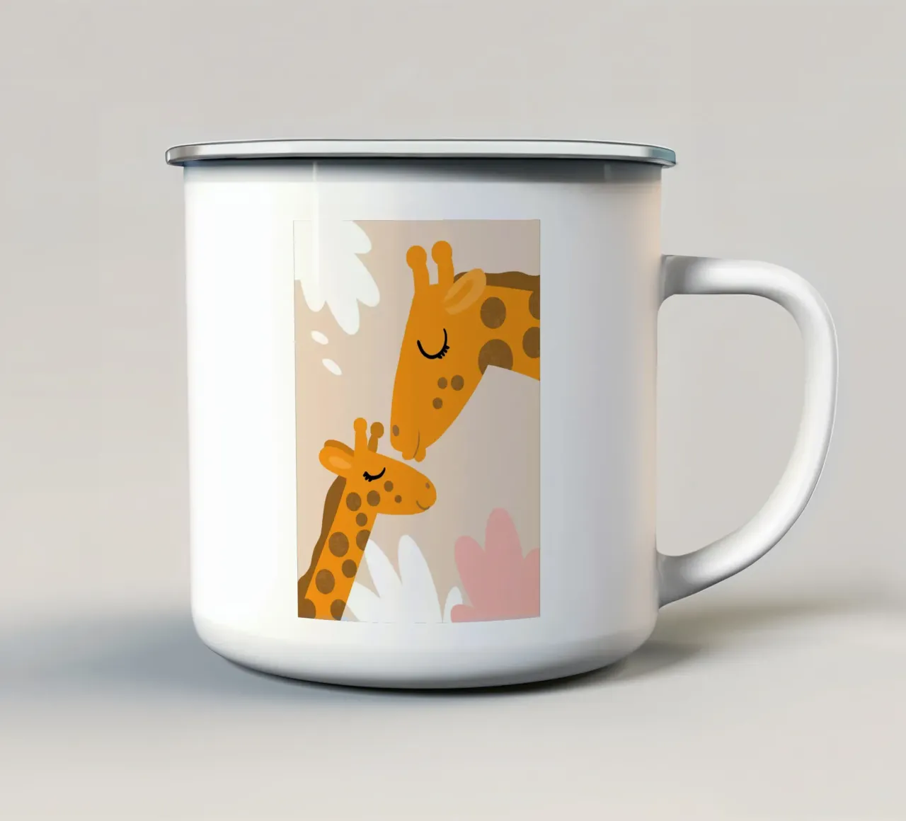Amore per la giraffa 1 tazza in smalto da Julia Reyelt