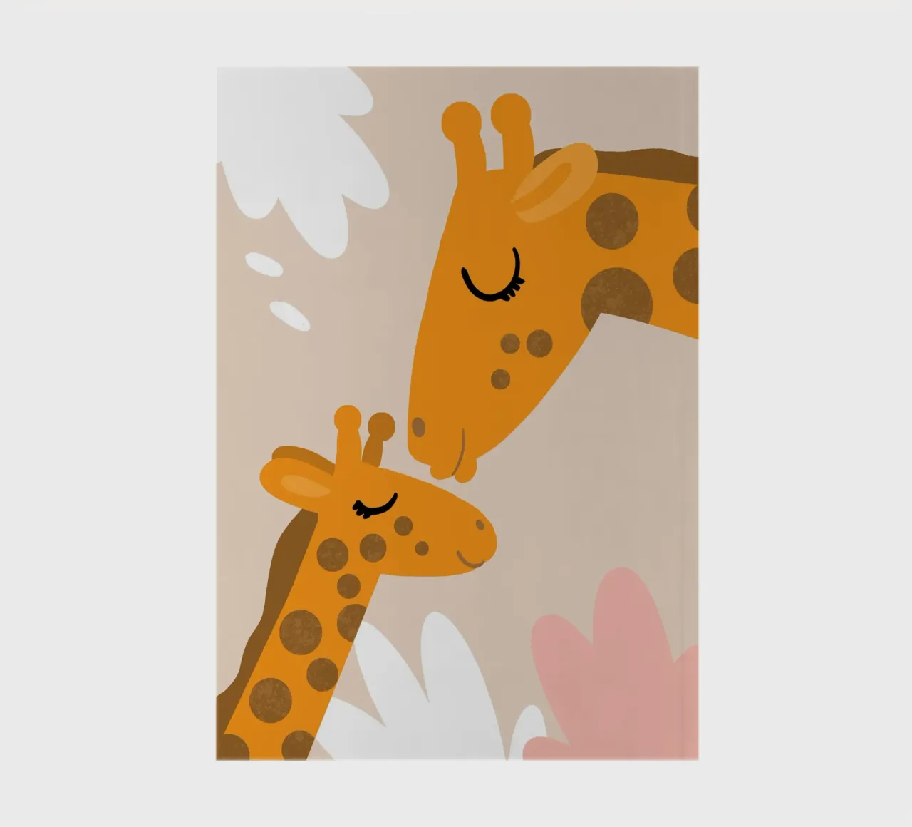 Giraffe love 1 notebook by Julia Reyelt