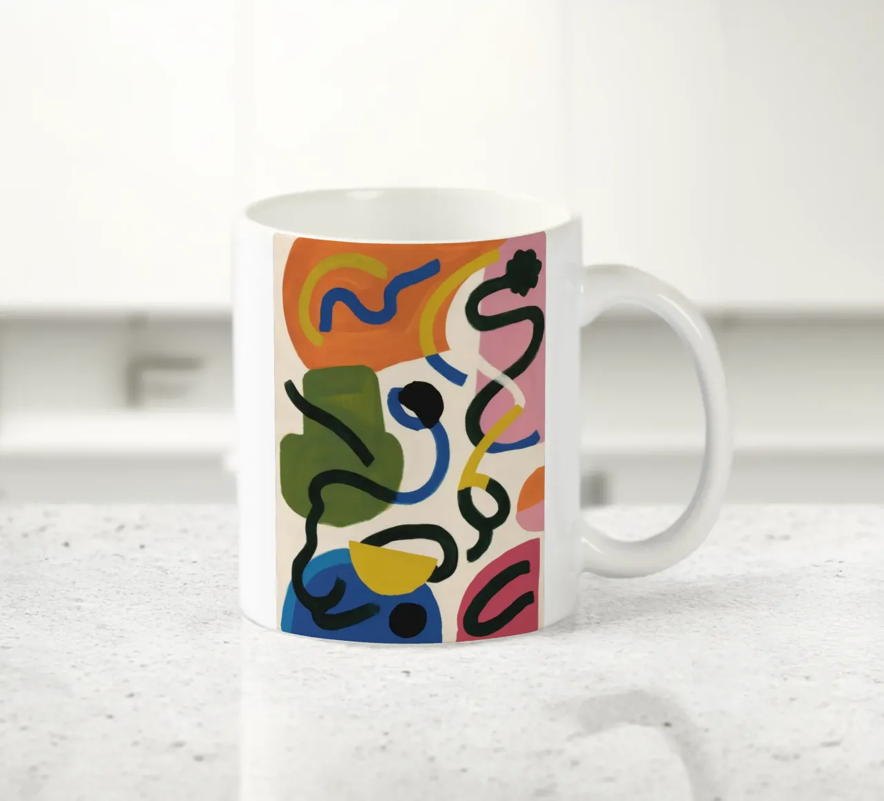 Deriva del giardino calligrafico tazza in ceramica da Zep Layers