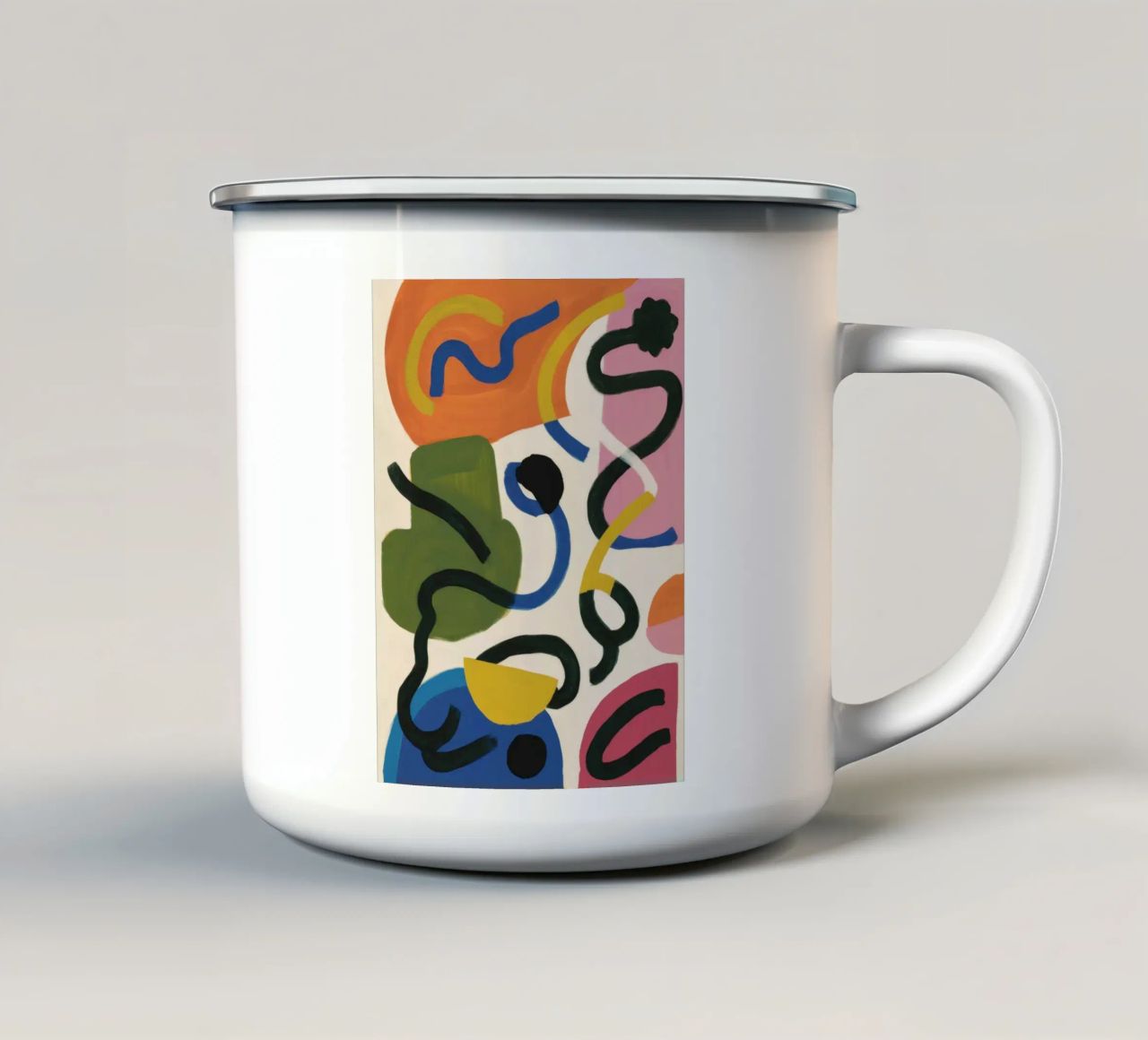 Deriva del giardino calligrafico tazza in smalto da Zep Layers