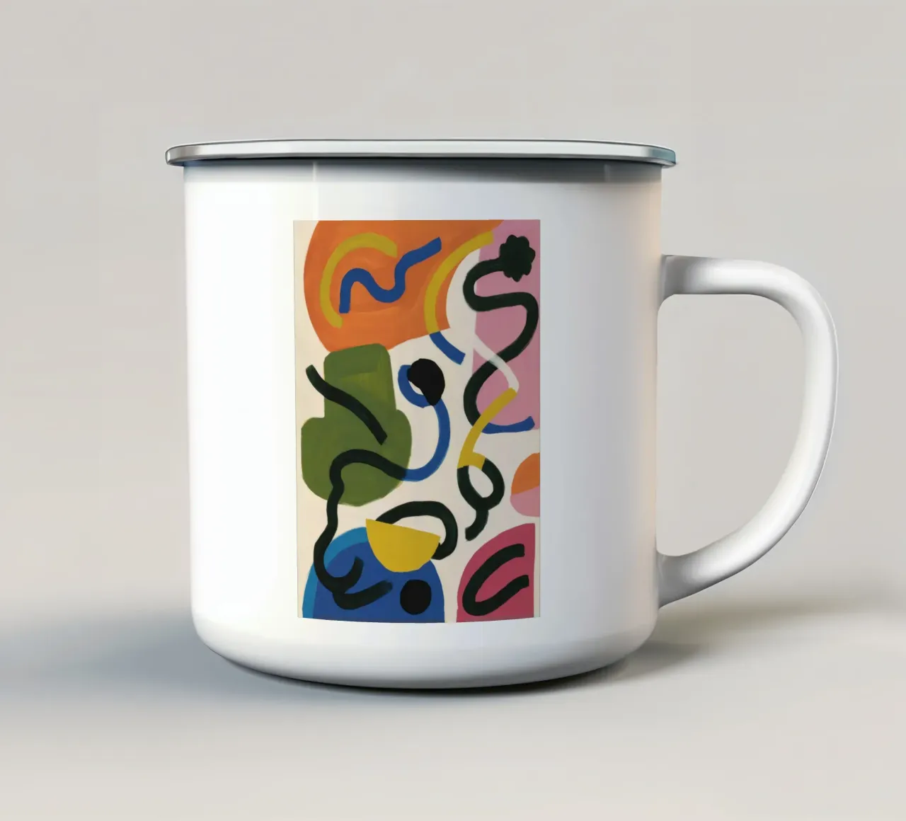 Deriva del giardino calligrafico tazza in smalto da Zep Layers