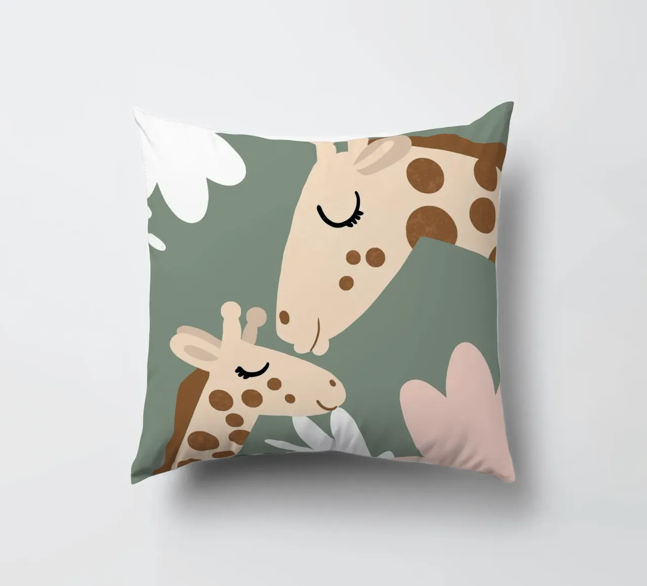 Amore per la giraffa 2 cuscino da Julia Reyelt