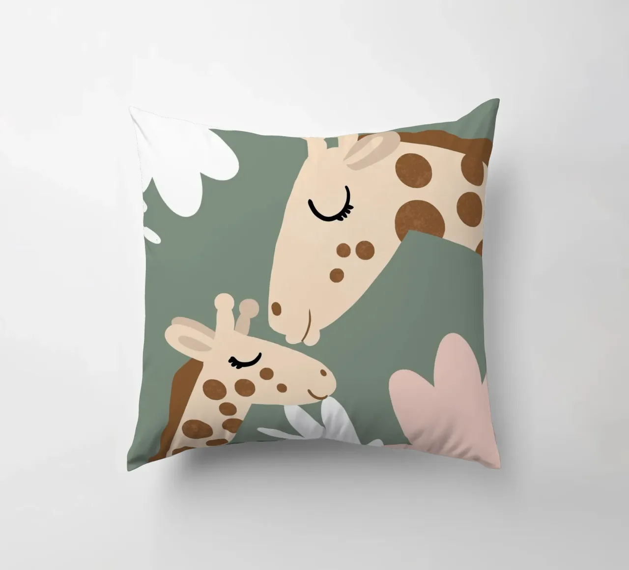 Amore per la giraffa 2 cuscino da Julia Reyelt