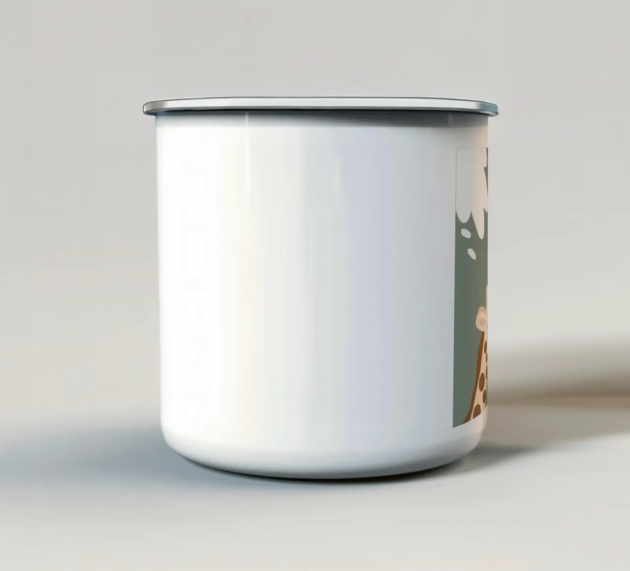 Amore per la giraffa 2 tazza in smalto da Julia Reyelt
