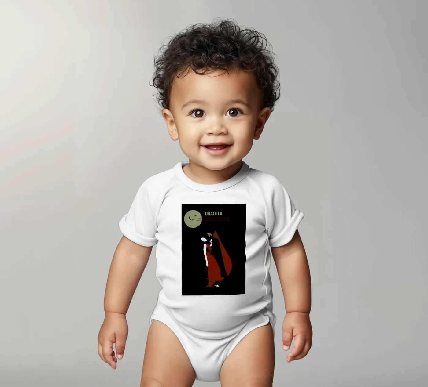 Dracula babyrompertje korte mouwen van Fräulein Fisher