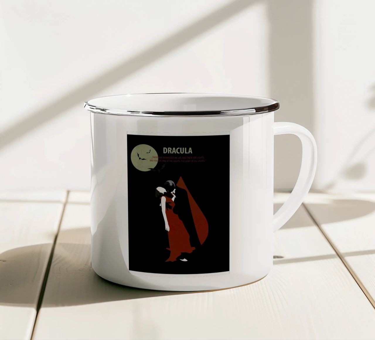 Dracula tazza in smalto da Fräulein Fisher