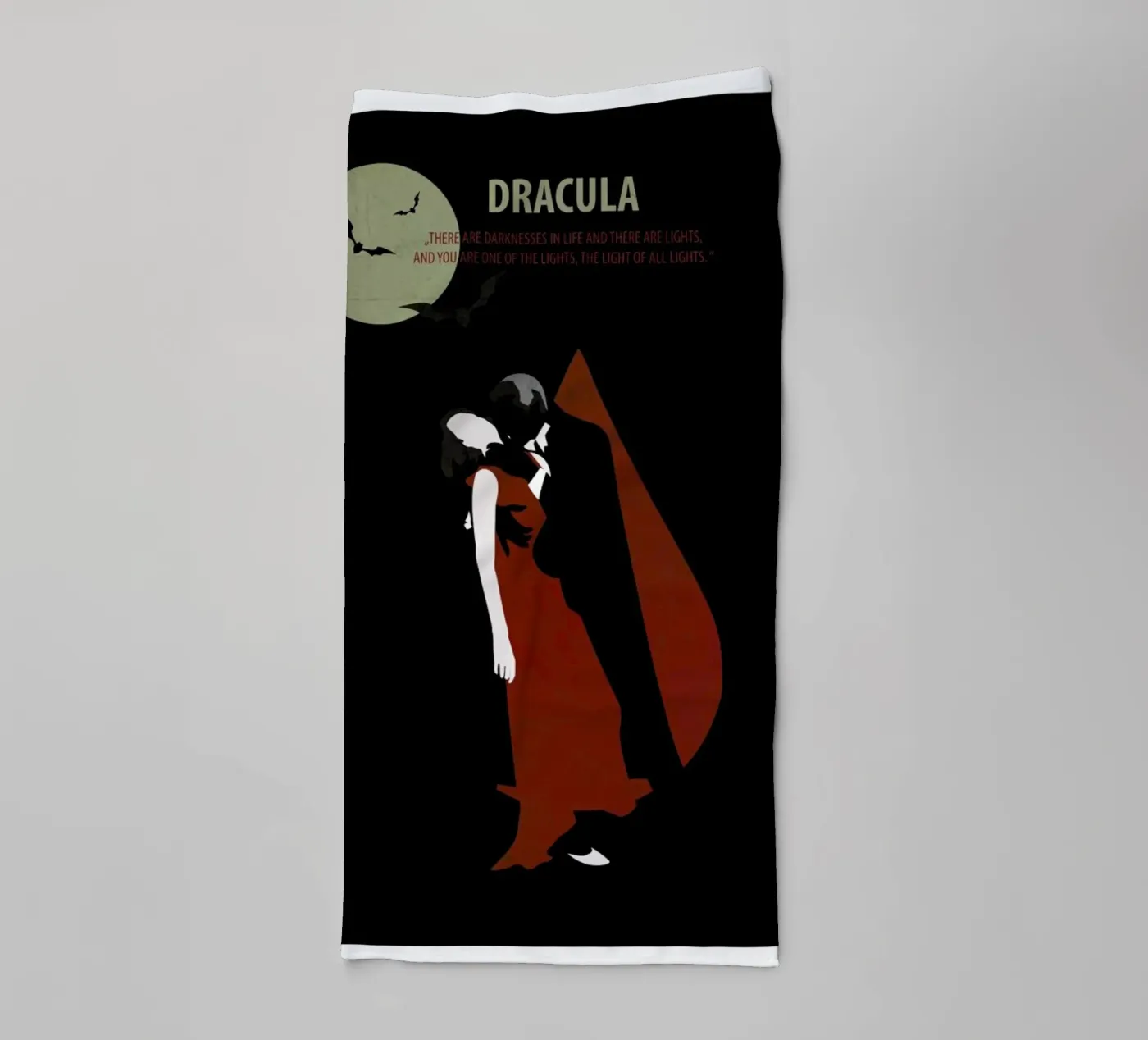 Dracula towel by Fräulein Fisher