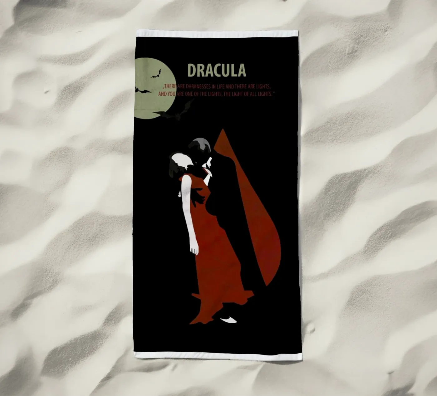 Dracula beach towel by Fräulein Fisher