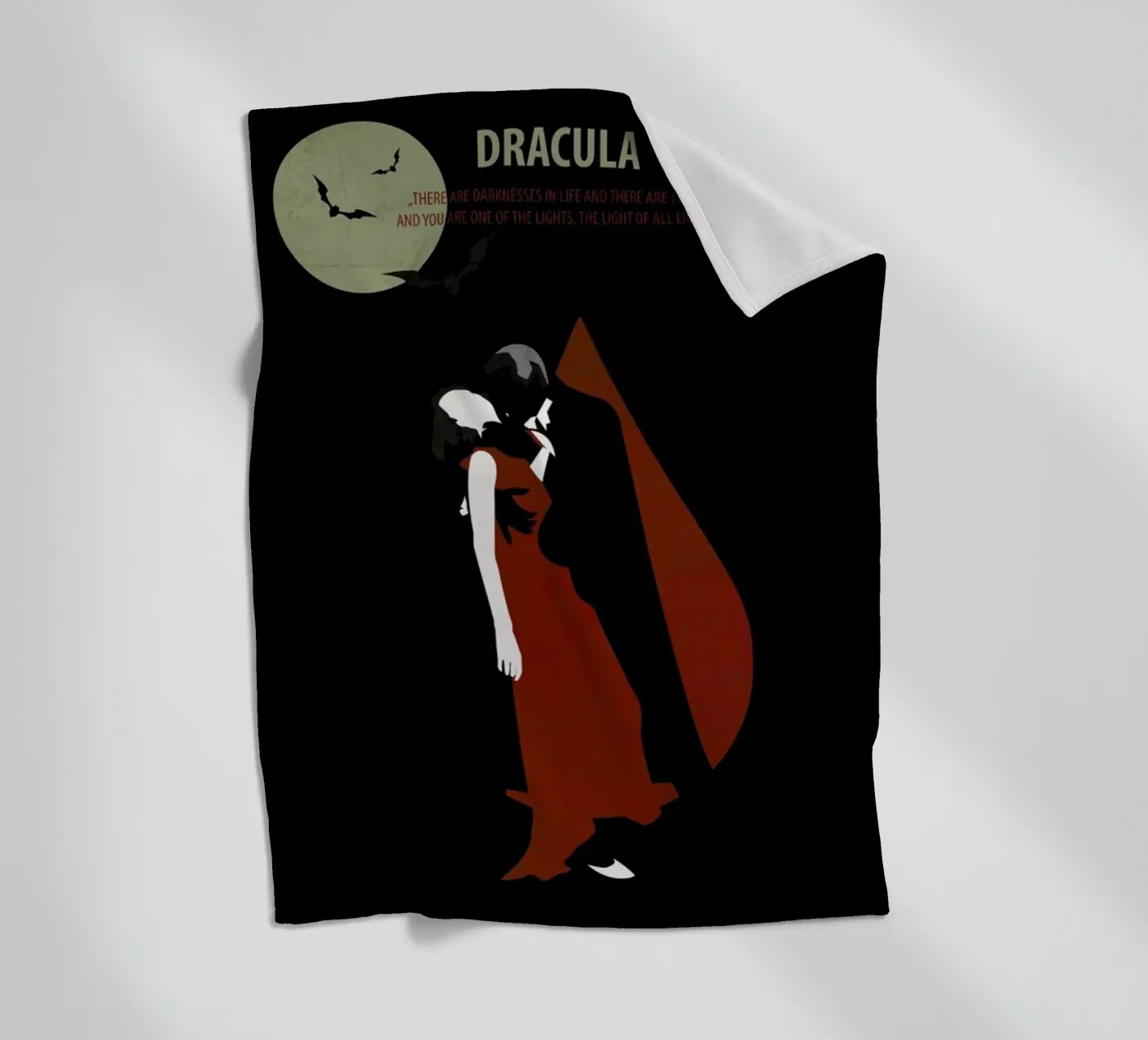Dracula fleece blanket by Fräulein Fisher