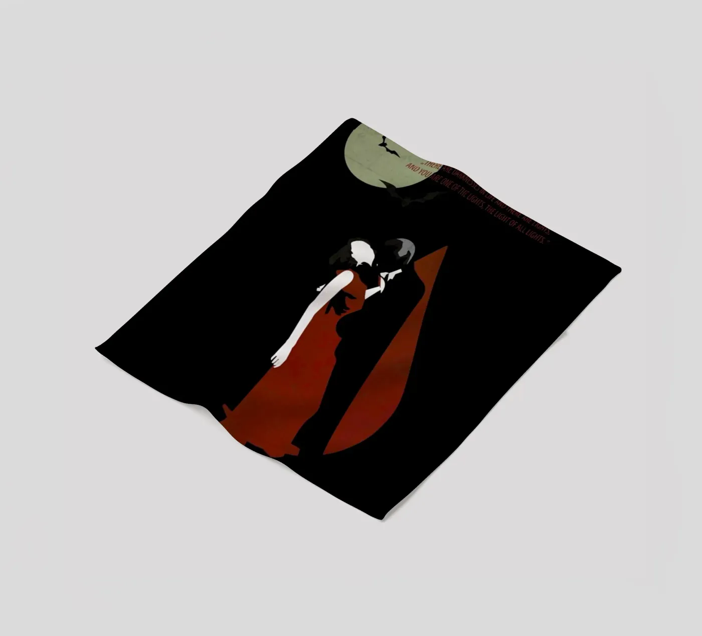 Dracula fleece blanket by Fräulein Fisher
