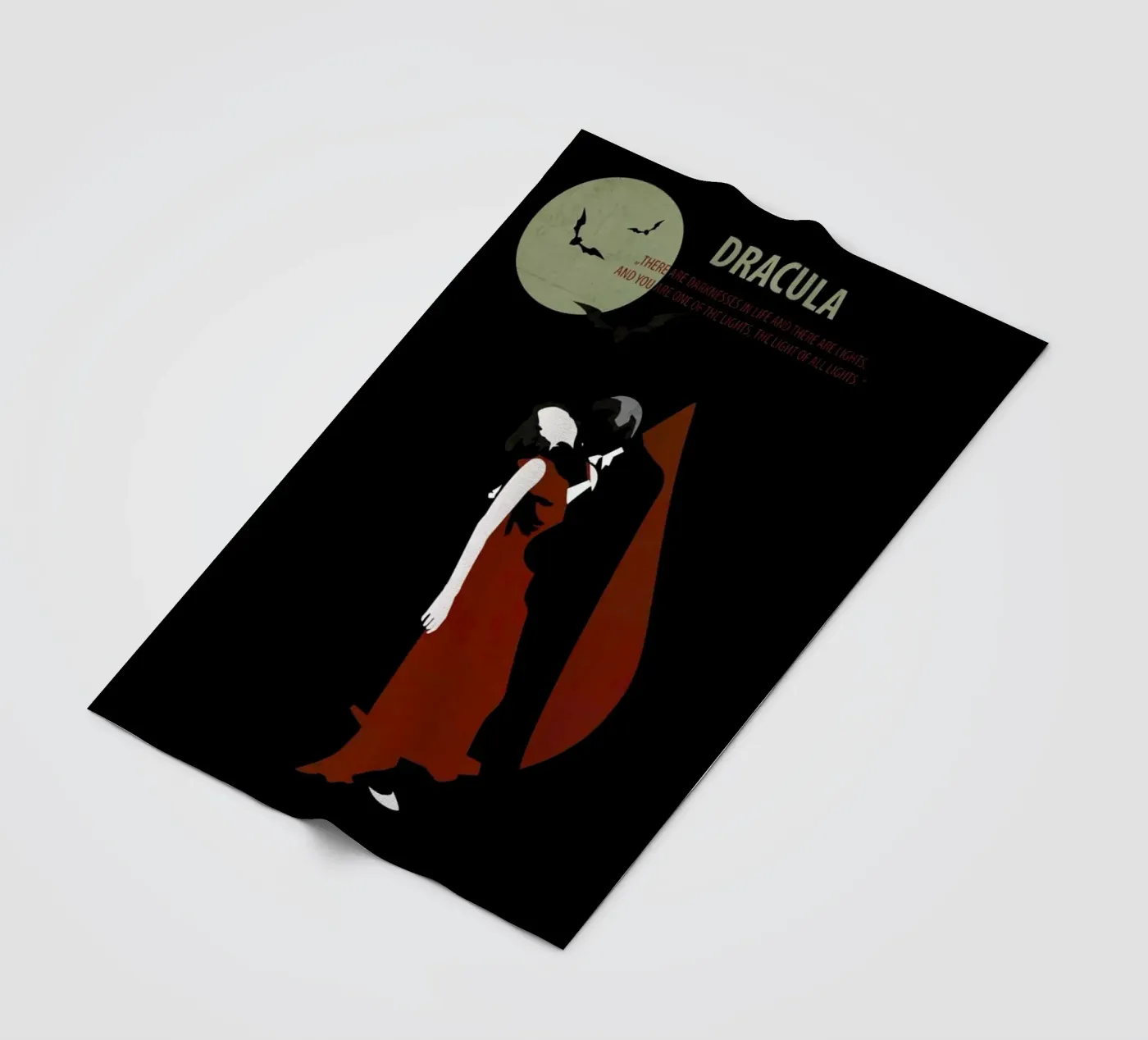 Dracula fleece blanket by Fräulein Fisher